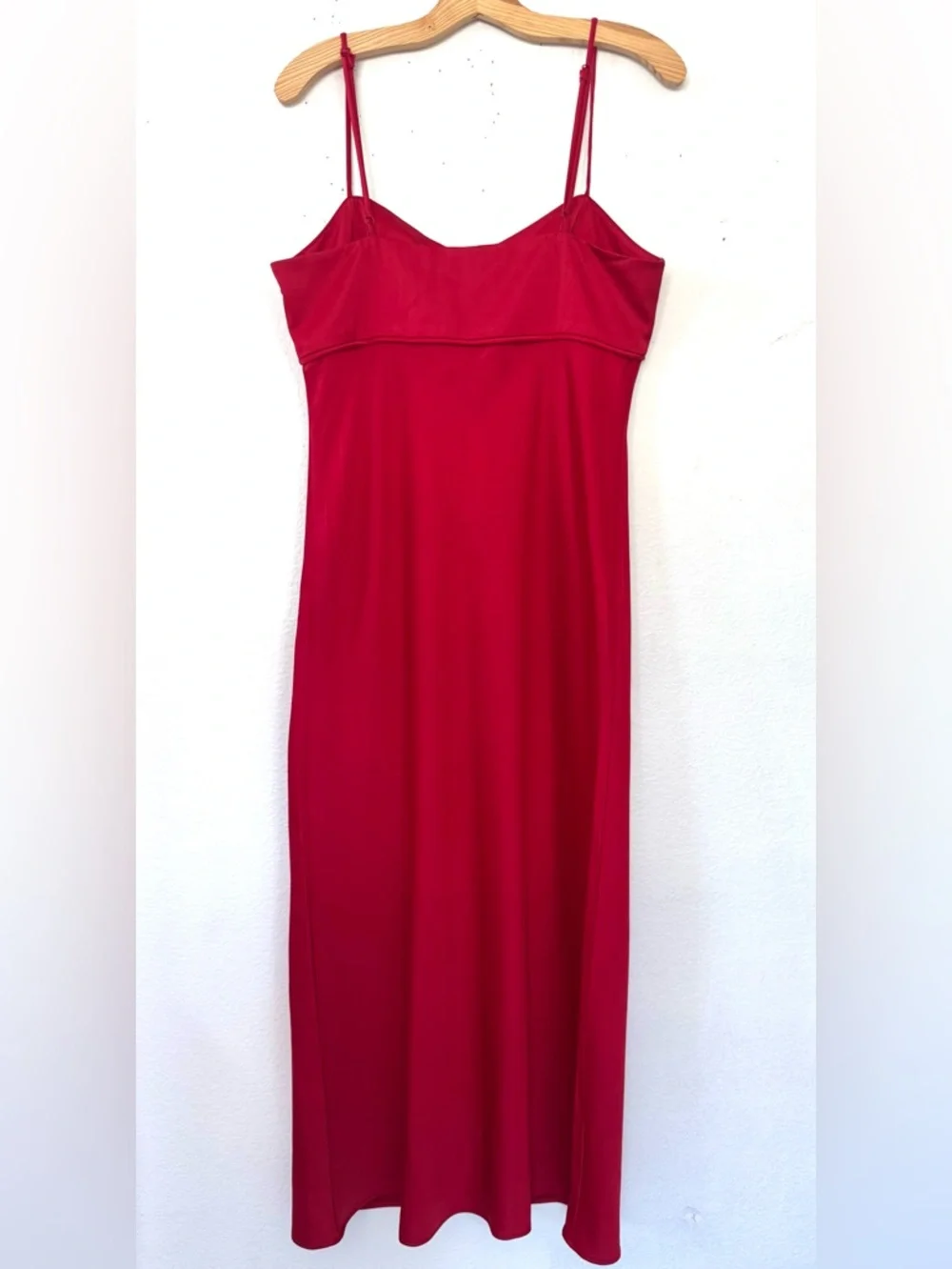 Wayf Vibrant Red Spaghetti-Strap Dress - Picture 4 of 10